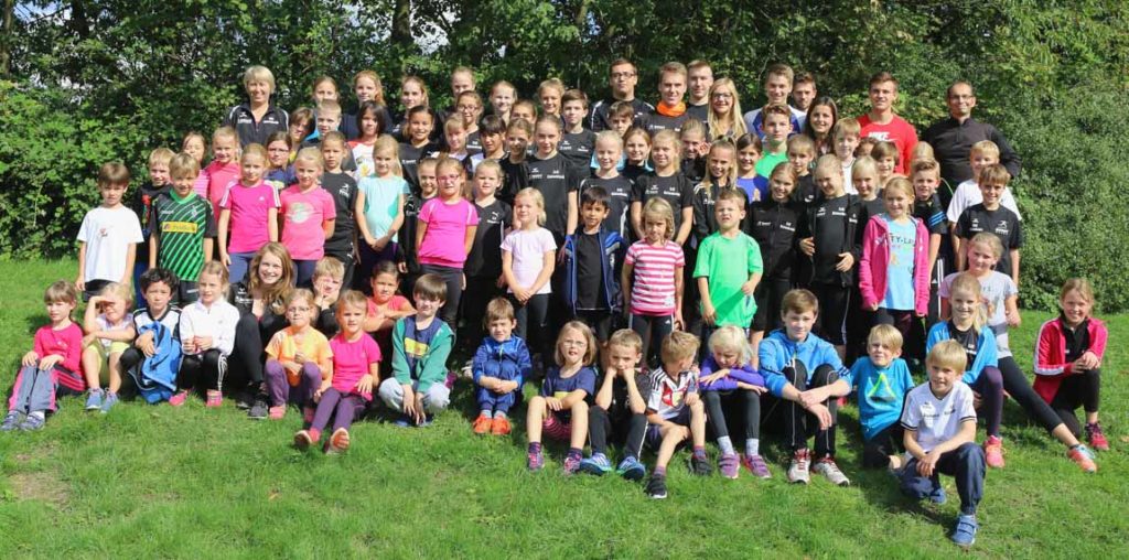 Foto der Jugend der Leichtathletikabteilung