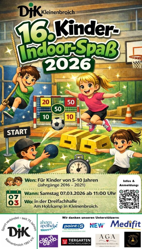 Kinder Indoor Spaß 2026 Plakat